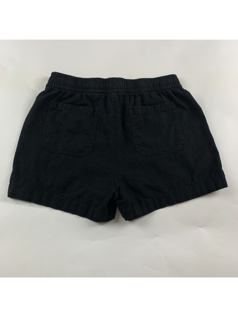 Old Navy Black Linen Blend Pull On Shorts S - Picture 5 of 5